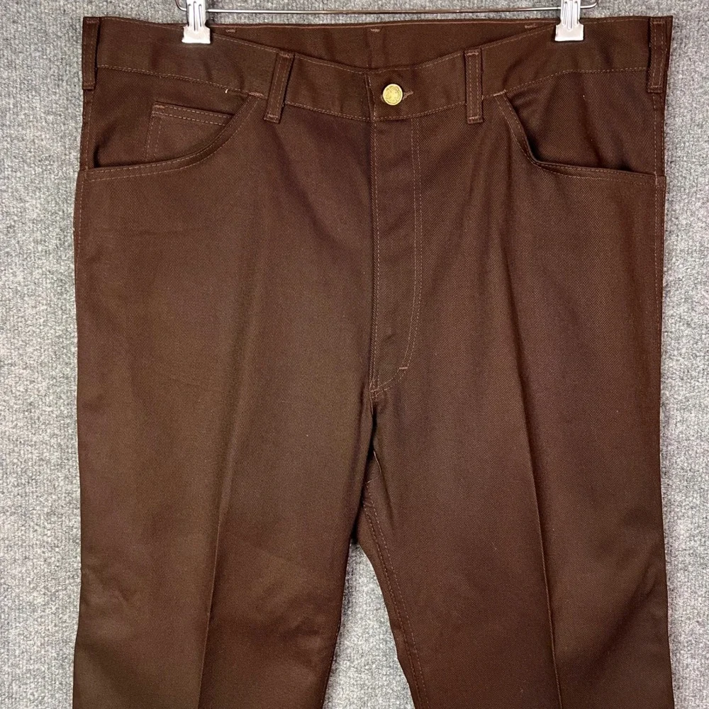 VINTAGE NEW OshKosh B'Gosh Western Boot Jean Mens 40x30 Brown